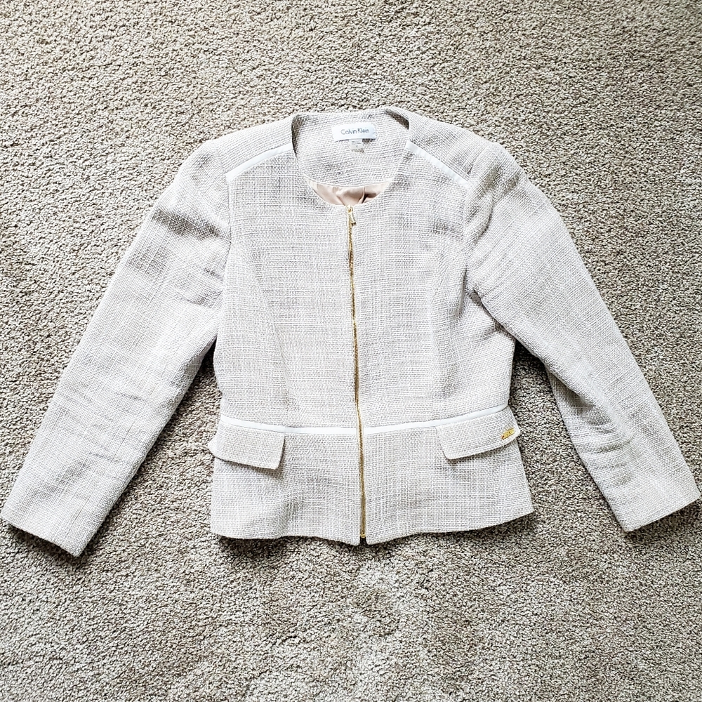 SET! Calvin Klein Tweed Suit